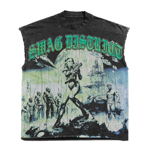World at War cut off Graphic Tee